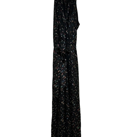 Eva Franco Edita Halter Jumpsuit Metallic Accents 10 - Picture 2 of 8